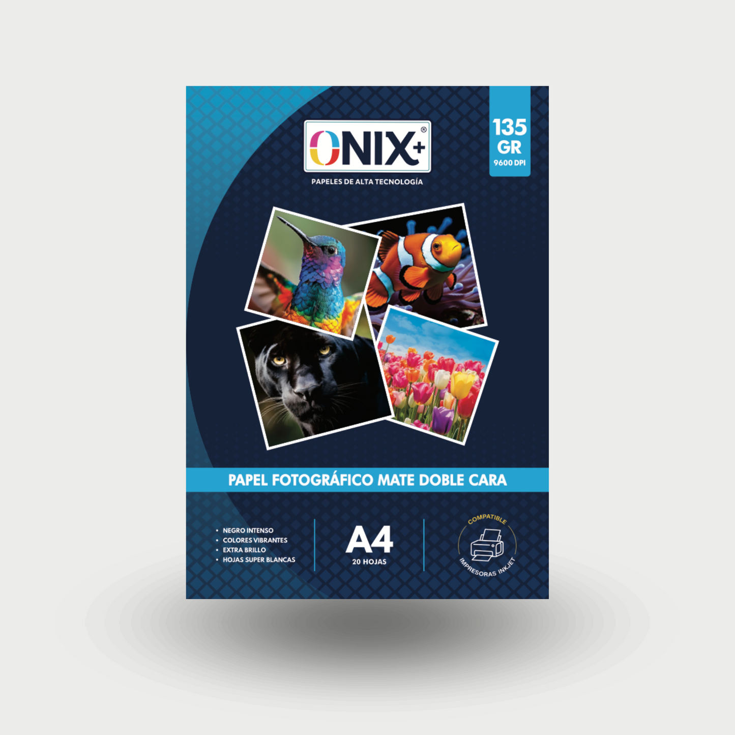 PAPEL FOTOGRAFICO MATE DOBLE CARA 135G/M* A4 - 20 HOJAS